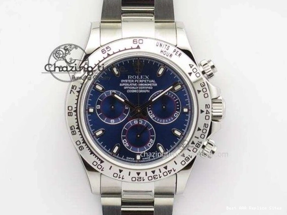 AAA Replica Watches Blue On Bracelet 116520 A SS Daytona Edition JF Dial 3944 Best QuickDry 1227